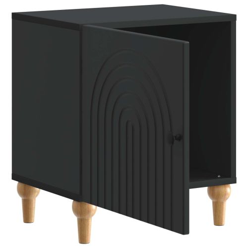 Нощен шкаф 2 pcs Черно 43 x 34,5 x 50 см Инженерна дървесина