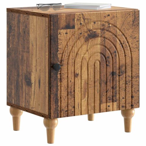 Нощен шкаф 2 pcs Старо дърво 43 x 34,5 x 50 см