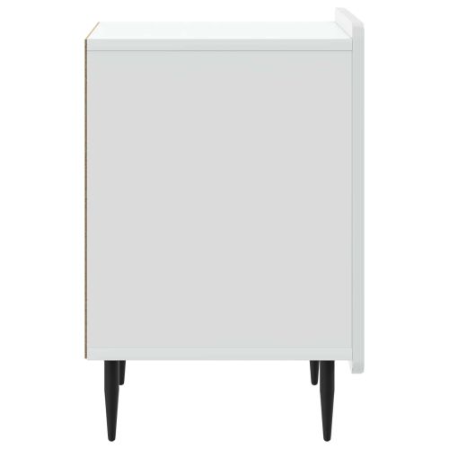 Нощен шкаф 2 pcs Бяло 43 x 34,5 x 52 см Инженерна дървесина