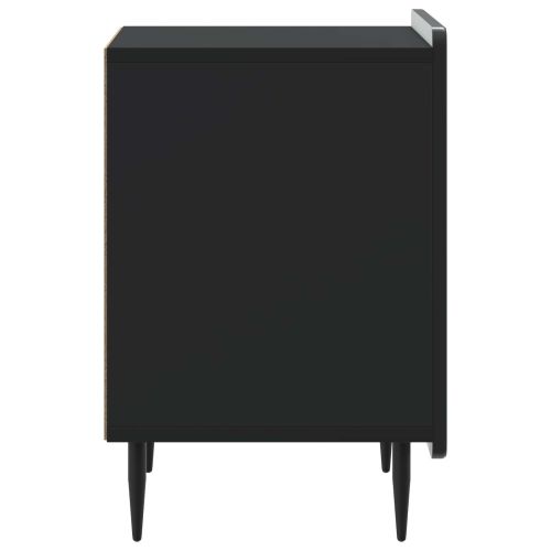 Нощен шкаф 2 pcs Черно 43 x 34,5 x 52 см Инженерна дървесина