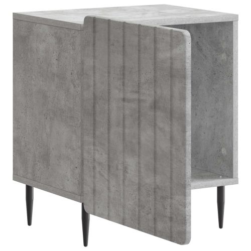 Нощен шкаф Бетонно сиво 43 x 34,5 x 52 см Инженерна дървесина