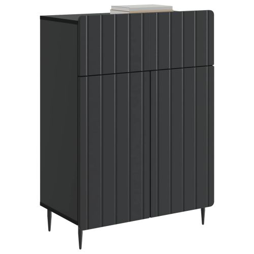 Служебен шкаф Черно 66 x 34,5 x 92 см Инженерна дървесина