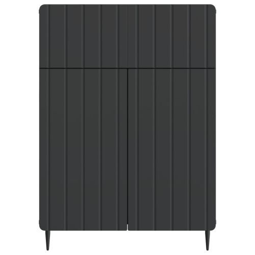 Служебен шкаф Черно 66 x 34,5 x 92 см Инженерна дървесина