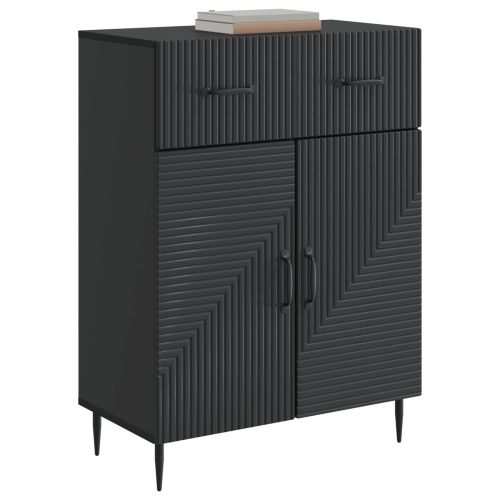 Служебен шкаф Черно 66 x 34,5 x 89,5 см Инженерна дървесина