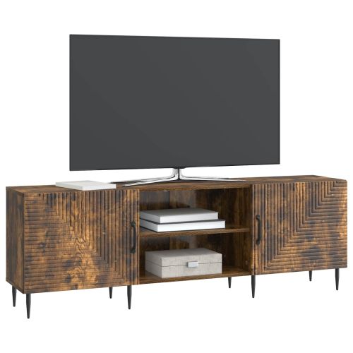 ТВ шкаф Опушен дъб 150 x 31 x 50 см Инженерна дървесина