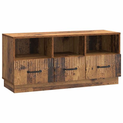 ТВ шкаф Старо дърво 102 x 34,5 x 47 см Инженерна дървесина
