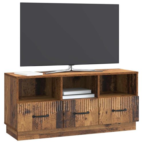 ТВ шкаф Старо дърво 102 x 34,5 x 47 см Инженерна дървесина