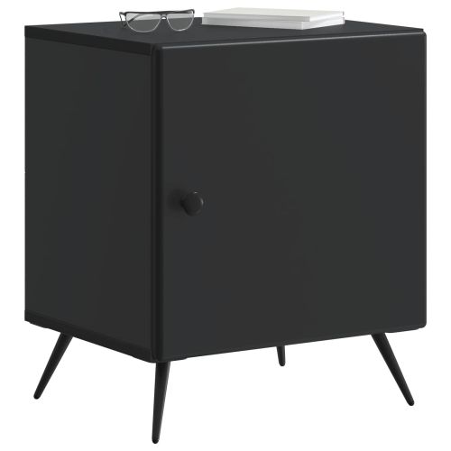 Нощен шкаф 2 pcs Черно 43 x 34,5 x 50 см Инженерна дървесина