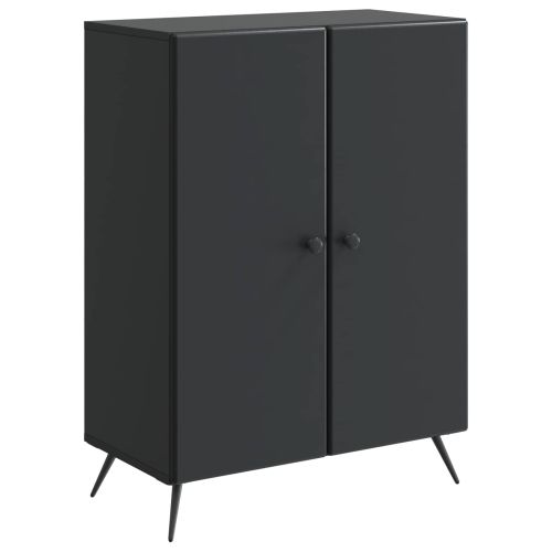 Служебен шкаф Черно 66 x 34,5 x 90 см Инженерна дървесина