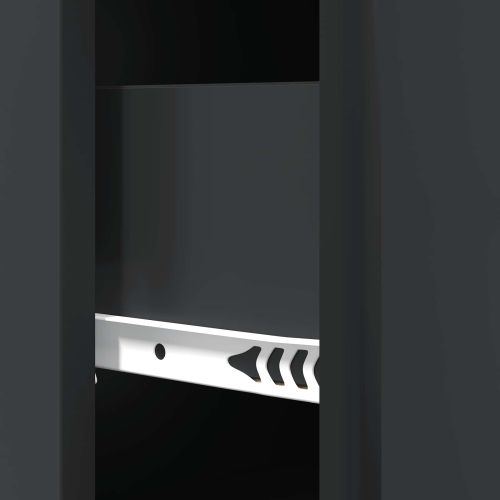 Чекмеджетен шкаф 66 x 34,5 x 90 см Инженерна дървесина Черно