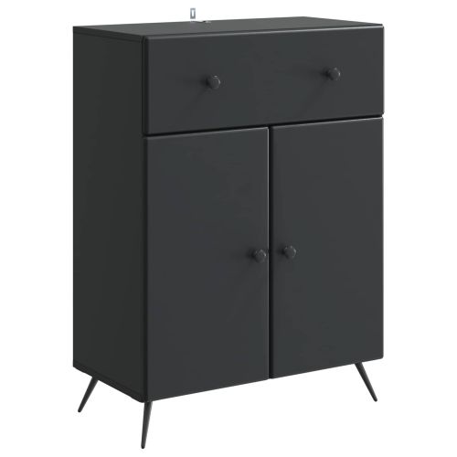 Служебен шкаф Черно 66 x 34,5 x 90 см Инженерна дървесина