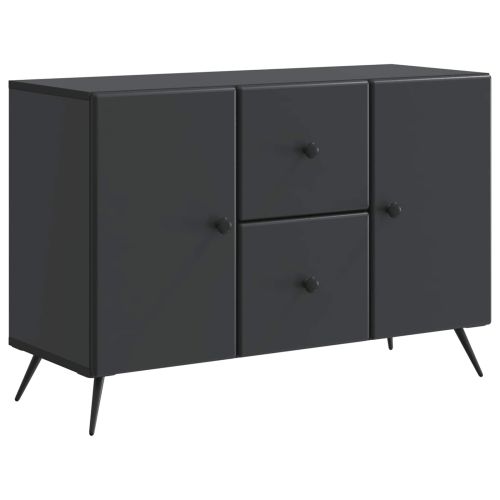 Служебен шкаф Черно 89 x 34,5 x 60 см Инженерна дървесина