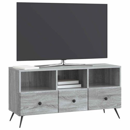 ТВ шкаф Сива сонома 102 x 34,5 x 50 см Инженерна дървесина