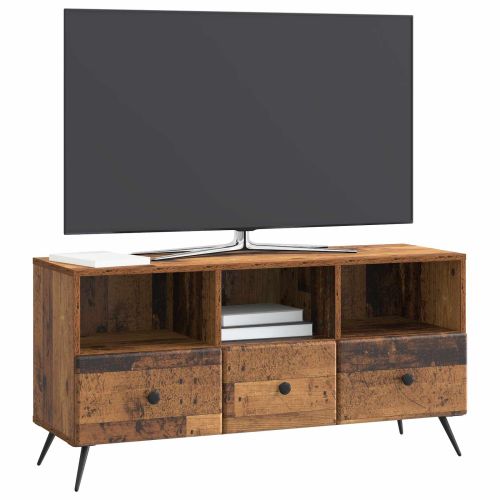 ТВ шкаф Старо дърво 102 x 34,5 x 50 см Инженерна дървесина