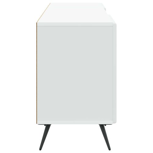 ТВ шкаф Бяло 150 x 31 x 50 см Инженерна дървесина