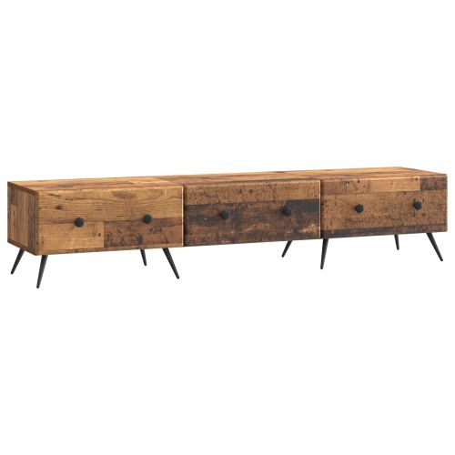 ТВ шкаф Старо дърво 147 x 34,5 x 30 см Инженерна дървесина