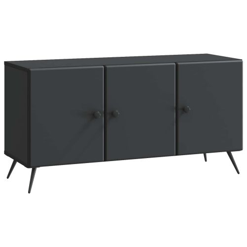 ТВ шкаф Черно 99 x 34,5 x 50 см Инженерна дървесина