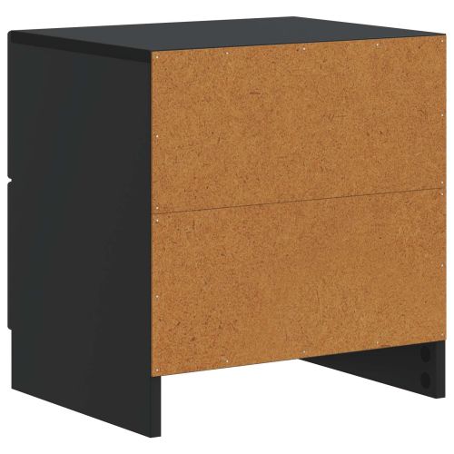 Нощен шкаф 2 pcs Черно 43 x 34,5 x 44,5 см Инженерна дървесина