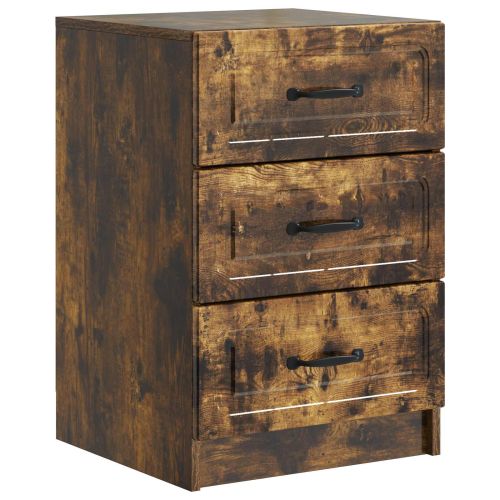 Нощен шкаф Опушен дъб 43 x 41 x 63,5 см Инженерна дървесина