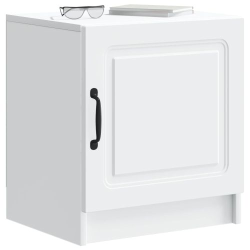 Нощен шкаф 2 pcs Бяло 43 x 34,5 x 47 см Инженерна дървесина