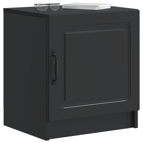 Нощен шкаф Черно 43 x 34,5 x 47 см Инженерна дървесина