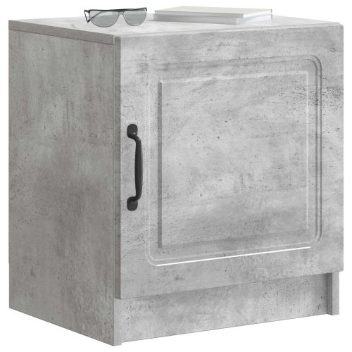 Нощен шкаф Бетонно сиво 43 x 34,5 x 47 см Инженерна дървесина
