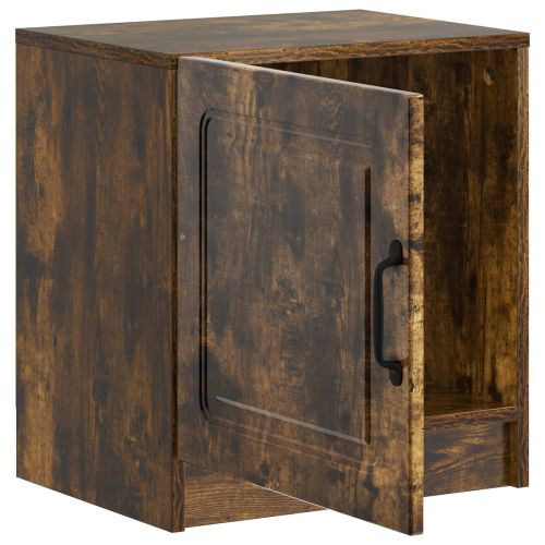 Нощен шкаф Опушен дъб 43 x 34,5 x 47 см Инженерна дървесина