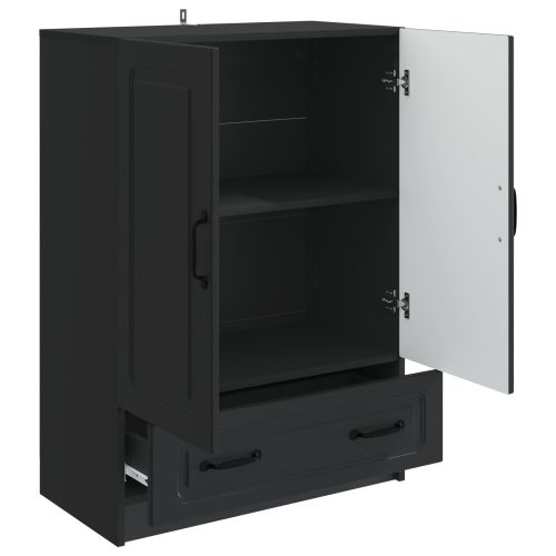 Служебен шкаф Черно 66 x 34,5 x 92 см Инженерна дървесина
