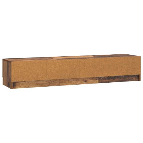 ТВ шкаф 147 x 34,5 x 27 см Старо дърво Инженерна дървесина