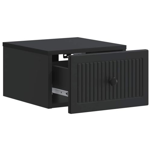 Спален шкаф с монтаж на стена Черно 33 x 34,5 x 20 см