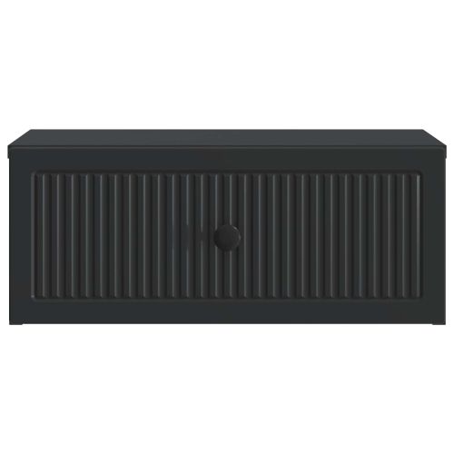Нощен шкаф Черно 49 x 34,5 x 20 см Инженерна дървесина