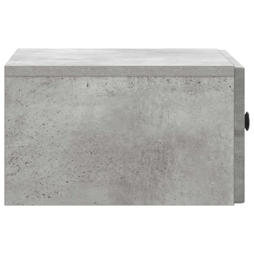 Нощен шкаф Бетонно сиво 49 x 34,5 x 20 см Инженерна дървесина