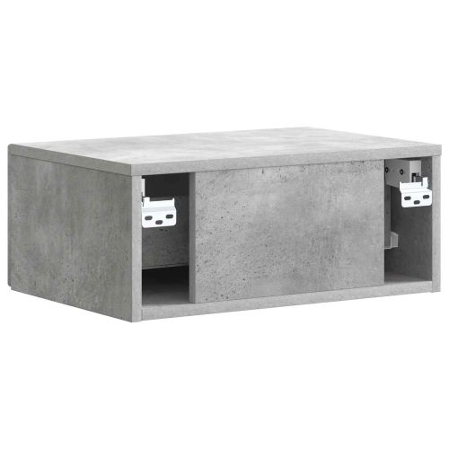 Нощен шкаф с чекмедже 2 pcs Бетонно сиво 49 x 34,5 x 20 см