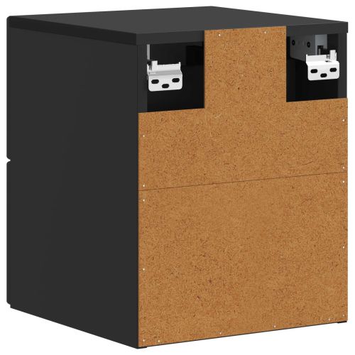 Спален шкаф с монтаж на стена Черно 33 x 34,5 x 40 см