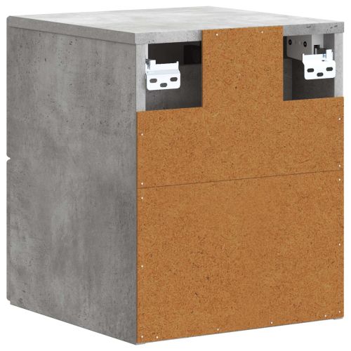 Спален шкаф с монтаж на стена Бетонно сиво 33 x 34,5 x 40 см