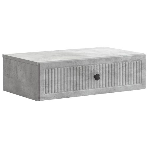 Стенен страничен масичка Бетонно сиво 59 x 34,5 x 17 см