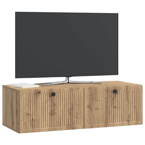 Стенно монтиран ТВ шкаф Дъб артизан 98 x 41 x 30 см