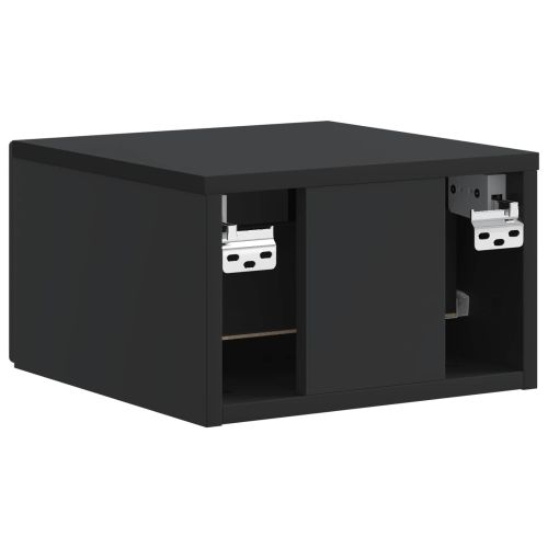 Спален шкаф с монтаж на стена Черно 33 x 34,5 x 20 см