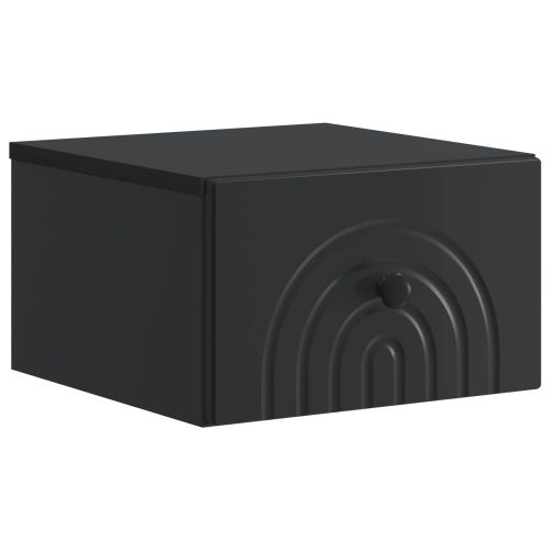 Спален шкаф с монтаж на стена 2 pcs Черно 33 x 34,5 x 20 см