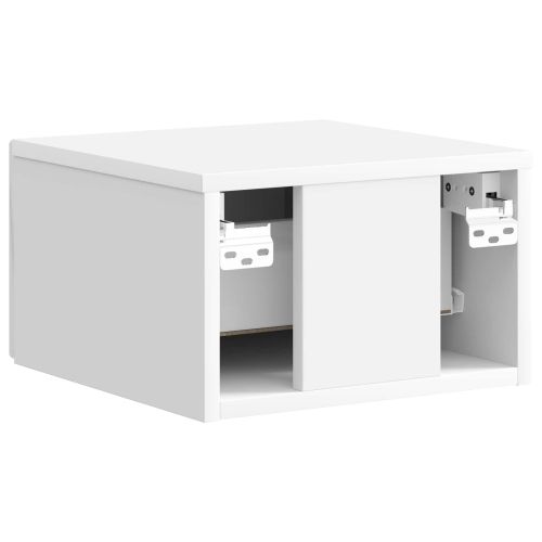 Спален шкаф с монтаж на стена Бял гланц 33 x 34,5 x 20 см