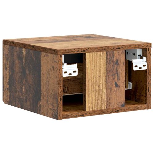 Спален шкаф с монтаж на стена Старо дърво 33 x 34,5 x 20 см