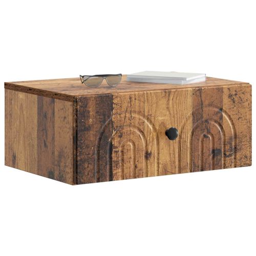 Спален шкаф с монтаж на стена Старо дърво 49 x 34,5 x 20 см