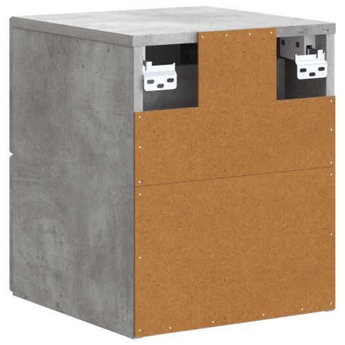 Спален шкаф с монтаж на стена Бетонно сиво 33 x 34,5 x 40 см