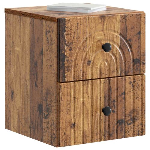 Спален шкаф с монтаж на стена Старо дърво 33 x 34,5 x 40 см