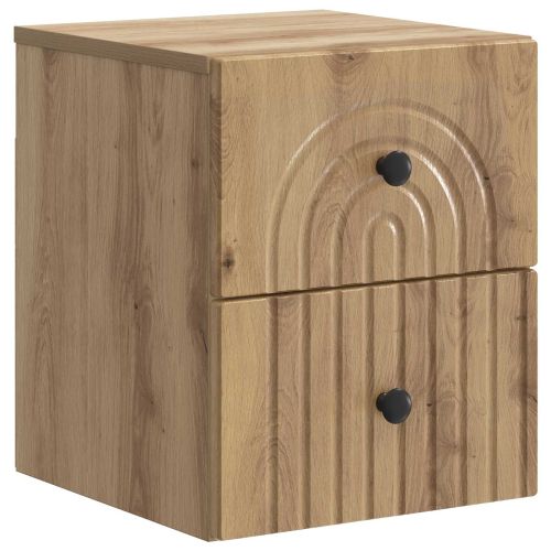 Спален шкаф с монтаж на стена Дъб артизан 33 x 34,5 x 40 см