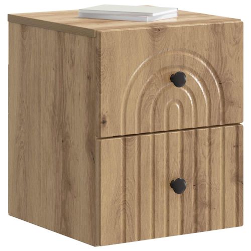 Спален шкаф с монтаж на стена Дъб артизан 33 x 34,5 x 40 см