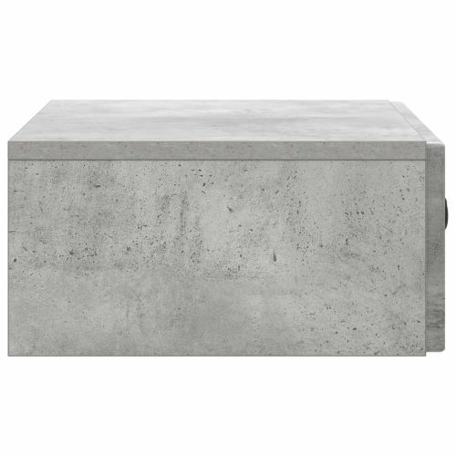 Стенен страничен масичка Бетонно сиво 59 x 34,5 x 17 см