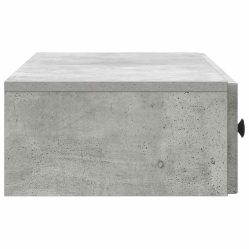 Стенен страничен масичка 87,5 x 34,5 x 17 см Бетонно сиво