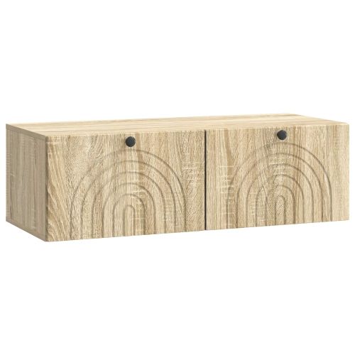 Стенно монтиран ТВ шкаф Дъб сонома 98 x 41 x 30 см