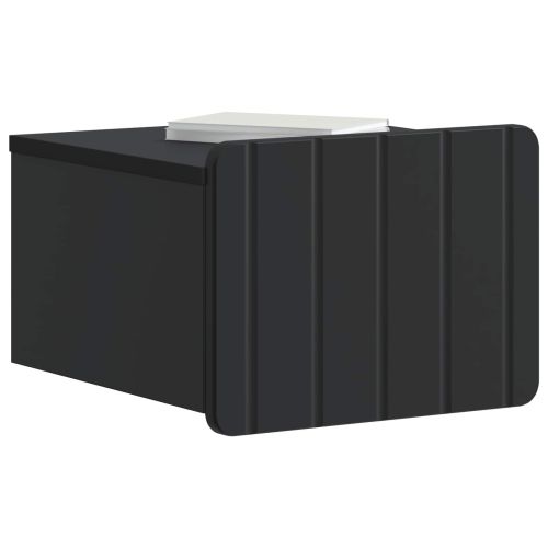 Спален шкаф с монтаж на стена Черно 33 x 34,5 x 24 см